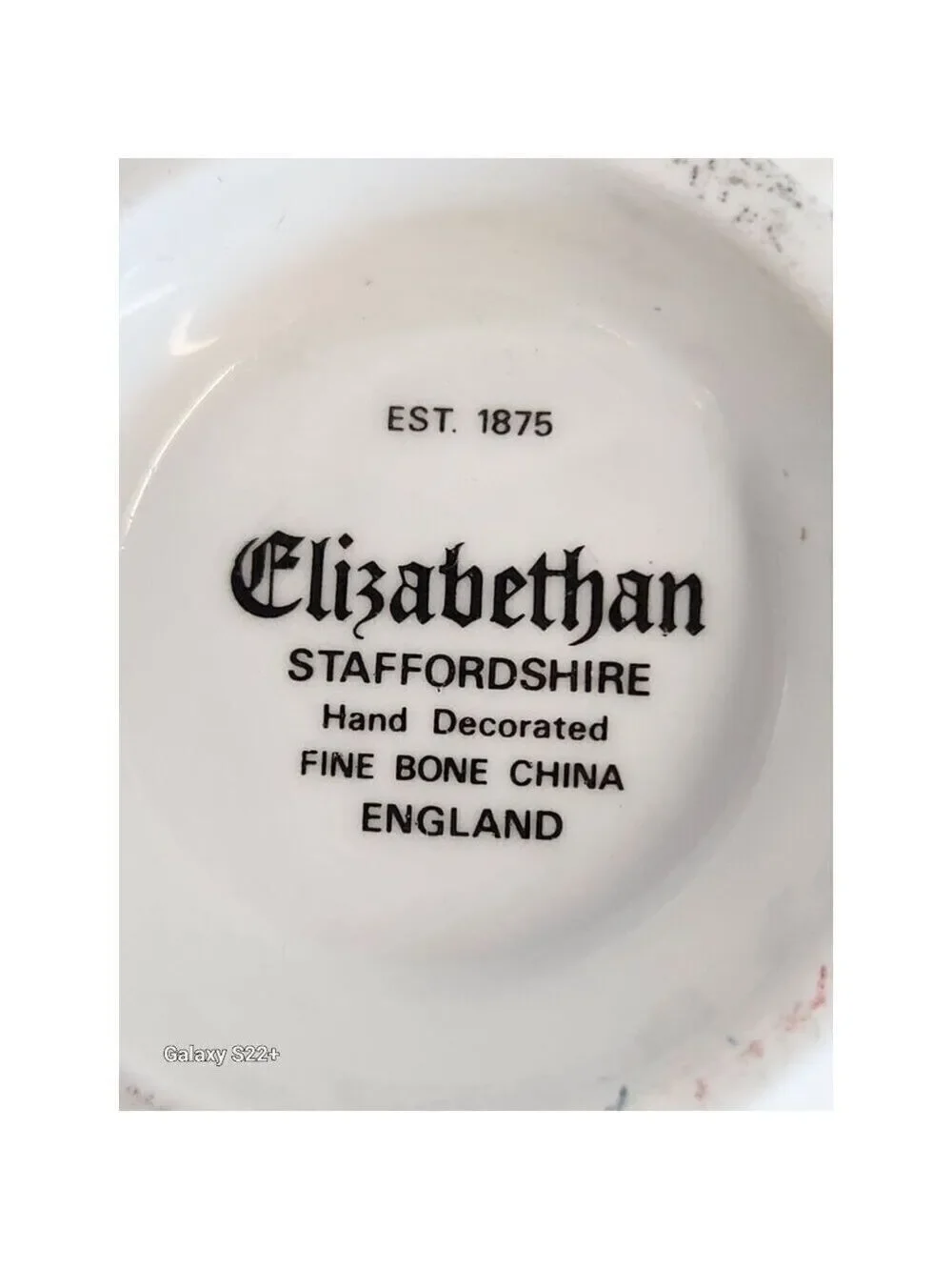 Elizabethan Staffordshire Hand Decorated 50th Anniversary Fine Bone China Tea Cu